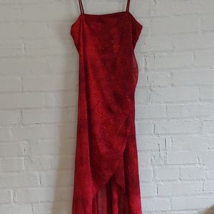 Red sparkly dress